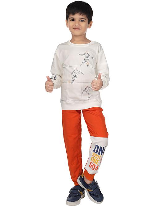 Boys Printed Round Neck Full Length Set - 22498337 - Very Small Image - 1