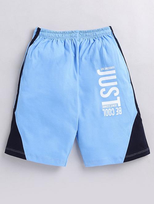 boys colourblock mid rise regular shorts - 22498428 - Very Small Image - 1