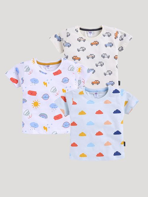 boys pack of 2 printed round neck t-shirt - 22498468 - Very Small Image - 1