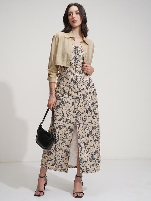women printed a-line maxi dress - 22499177 - Very Small Image - 1
