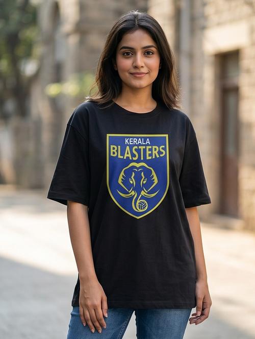 Women Front Print Short Sleeve Oversized T-shirt - 22502485 - Very Small Image - 1