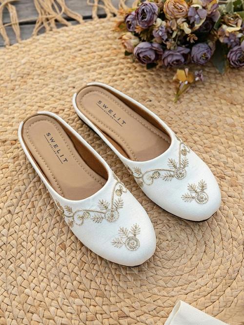 women embroidered slip on mules - 22502783 - Very Small Image - 1