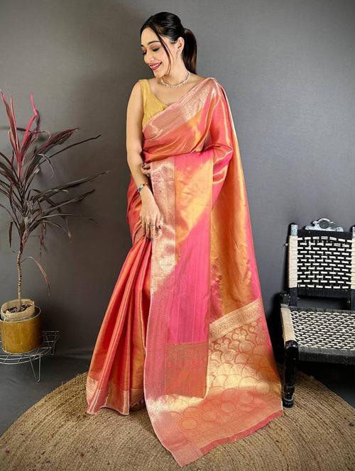 women solid with bordered saree with blouse - 22503098 - Very Small Image - 1