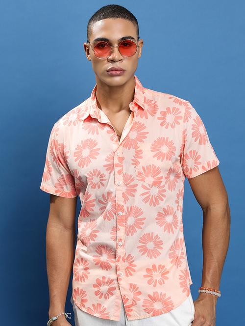 Men Printed Short Sleeve Slim Fit Casual Shirt - 22504415 - Very Small Image - 1