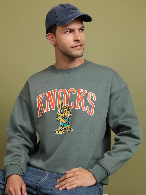 men printed long sleeve regular fit sweatshirt - 22504719 - Very Small Image - 1