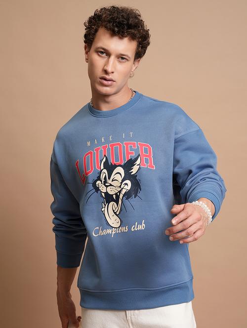 men printed long sleeve regular fit sweatshirt - 22504720 - Very Small Image - 1