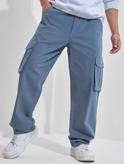 men solid mid rise relaxed fit cargo  - 22511820 - Very Small Image - 1
