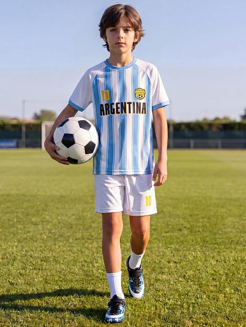 boys printed short sleeves t-shirt and shorts set - 22512320 - Very Small Image - 1
