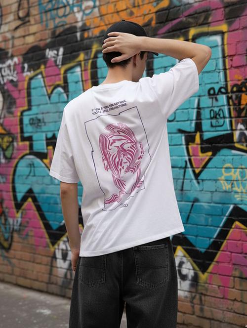 men printed short sleeve oversized t-shirt - 22512568 - Very Small Image - 1