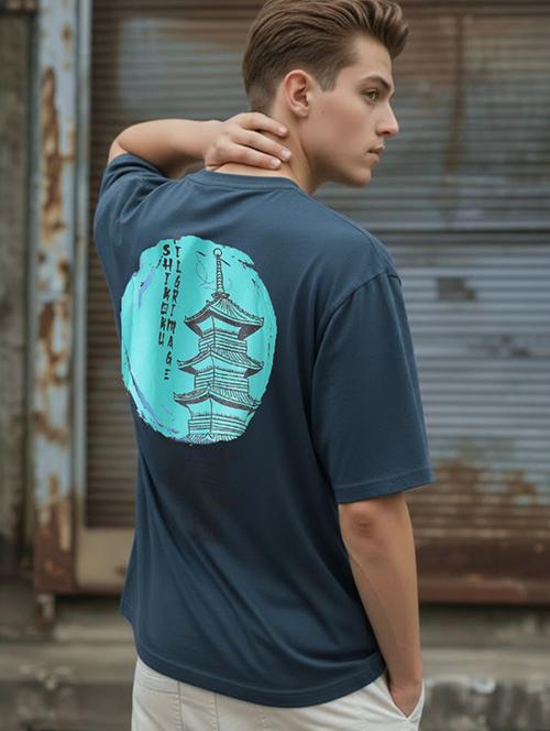 men printed short sleeve oversized t-shirt - 22512570 - Very Small Image - 1