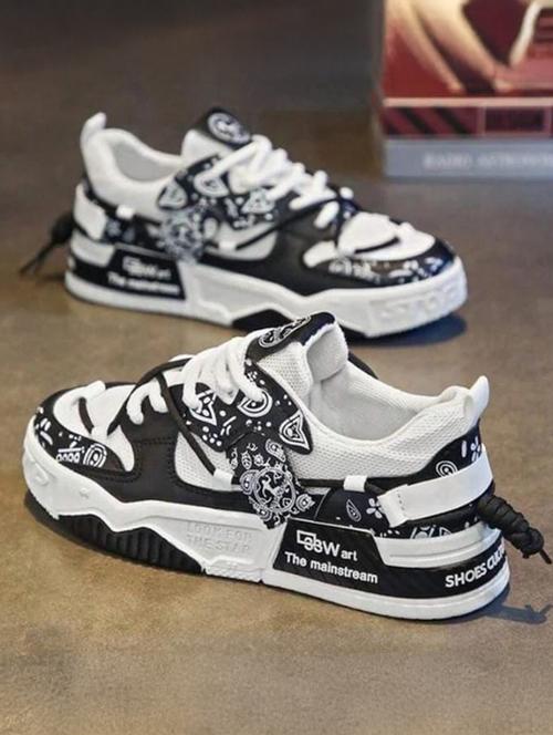 men color block lace up sneaker - 22520898 - Very Small Image - 1