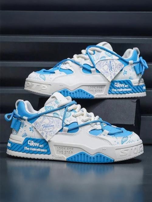 men color block lace up sneaker - 22520899 - Very Small Image - 1