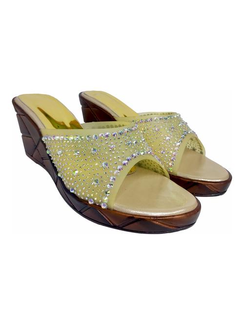 women embellished slip on wedges - 22520973 - Very Small Image - 1