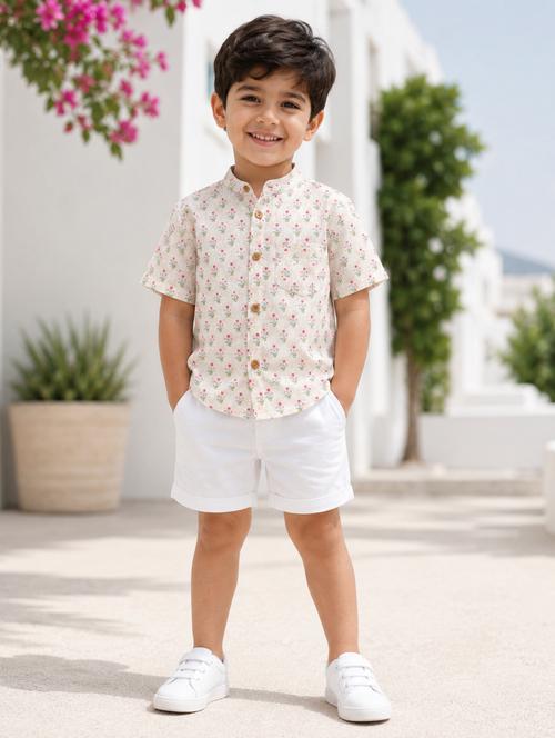boys printed short sleeves shirt - 22522676 - Very Small Image - 1