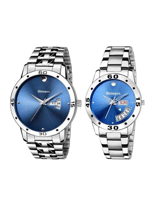 classic edge analog watch for couple - 22526339 - Very Small Image - 1