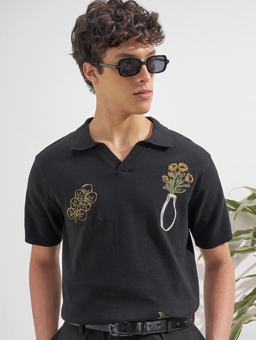 men self design short sleeve regular fit polo t-shirt - 22526865 - Very Small Image - 1