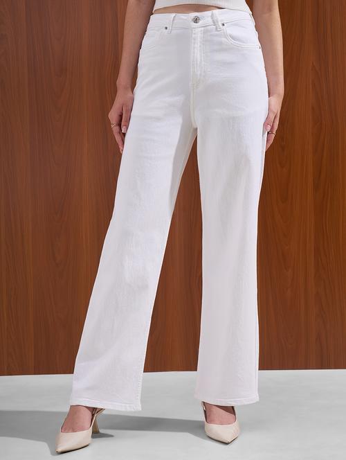 women solid mid rise straight fit jeans - 22526924 - Very Small Image - 1