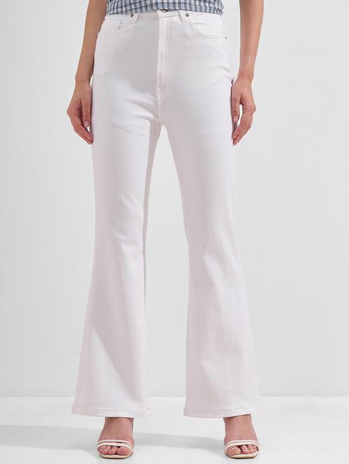 women solid mid rise bootcut jeans - 22526936 - Very Small Image - 1