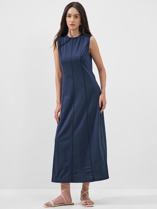 women solid sleeveless a-line dress - 22526964 - Very Small Image - 1