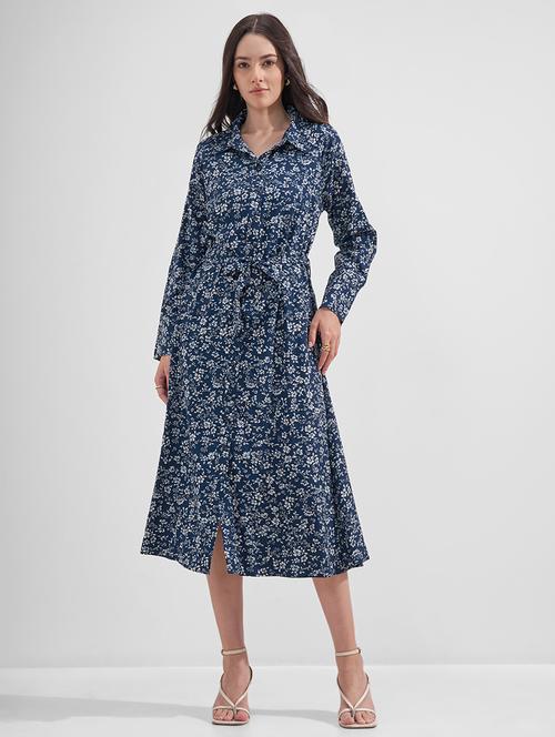 women printed collared shirt dress - 22526982 - Very Small Image - 1