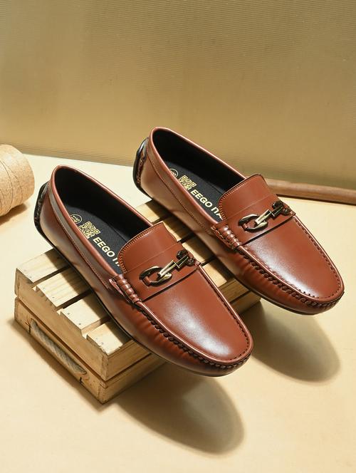 Men Tan Slip On Horsebit Loafer - 22527042 - Very Small Image - 1