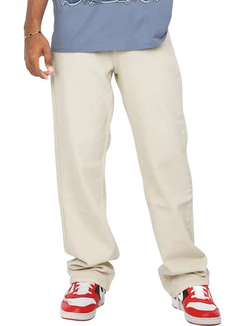 Men Plain Mid Rise Full Length Relaxed Fit Jeans - 22528234 - Very Small Image - 1