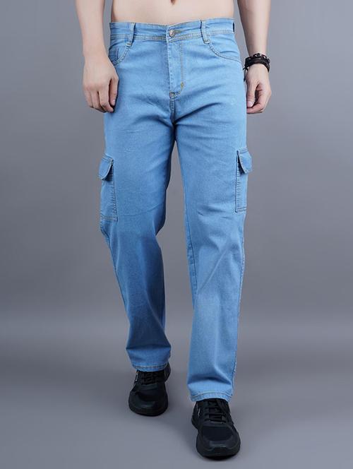men solid mid rise regular fit cargo  - 22528629 - Very Small Image - 1