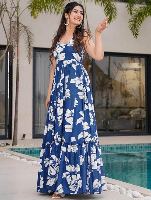 women floral sleeveless tiered dress - 22540047 - Very Small Image - 1