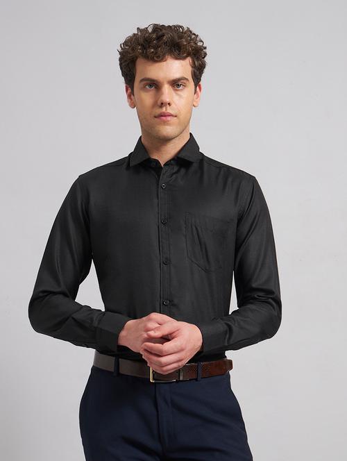 men solid long sleeve slim fit formal shirt - 22541958 - Very Small Image - 1