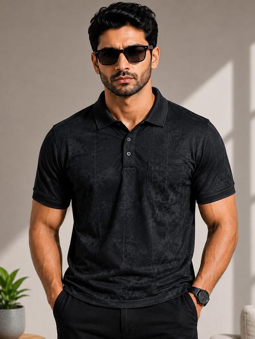 men printed short sleeves polo t-shirt - 22548300 - Very Small Image - 1
