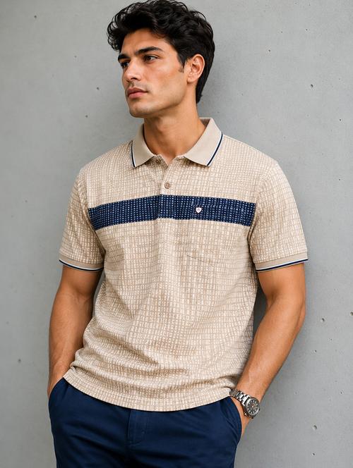 men printed short sleeves polo t-shirt - 22548308 - Very Small Image - 1