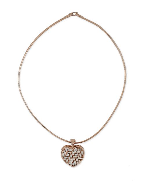 Gold Heart Pendant Necklace - 22550 - Very Small Image - 1