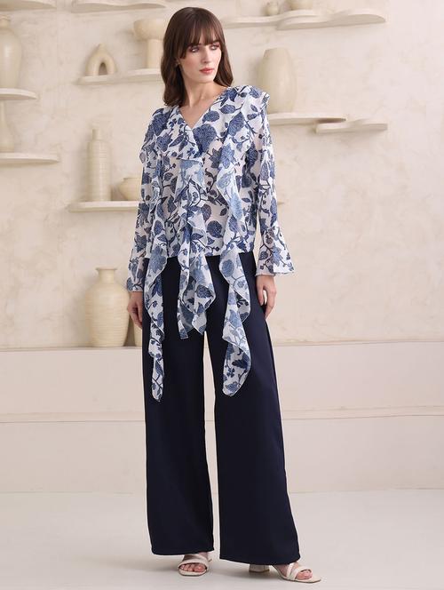 white georgette regular top - 22553601 - Very Small Image - 1