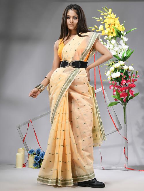 women self design handloom saree - 22554976 - Very Small Image - 1