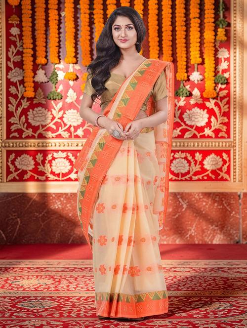 women self design handloom saree - 22554984 - Very Small Image - 1