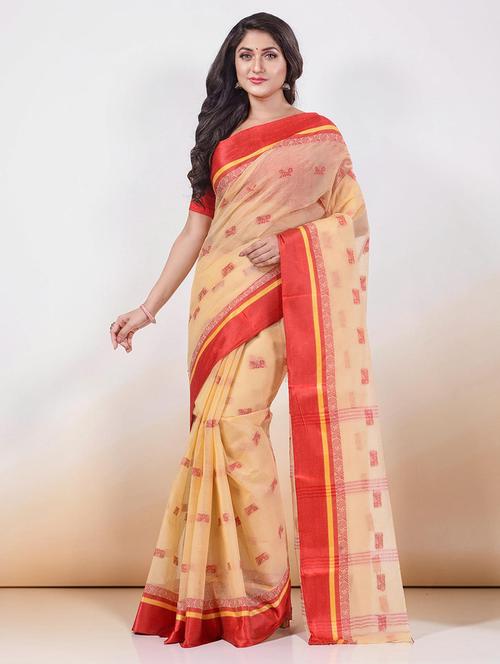 women self design handloom saree - 22554991 - Very Small Image - 1
