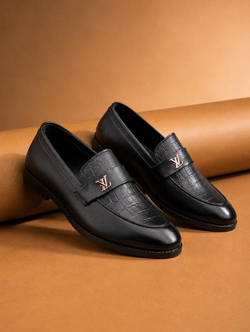 Men Black Slip On Loafer - 22555055 - Very Small Image - 1