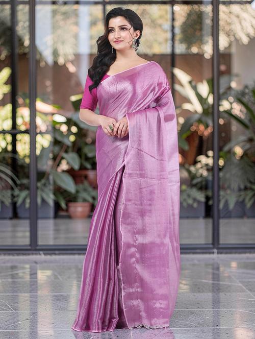 women solid handloom saree with blouse - 22569703 - Very Small Image - 1