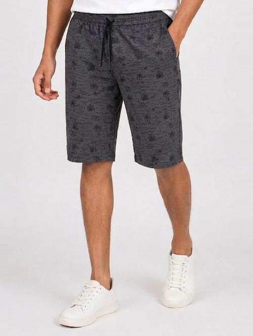 men printed mid rise regular fit shorts - 22570784 - Very Small Image - 1
