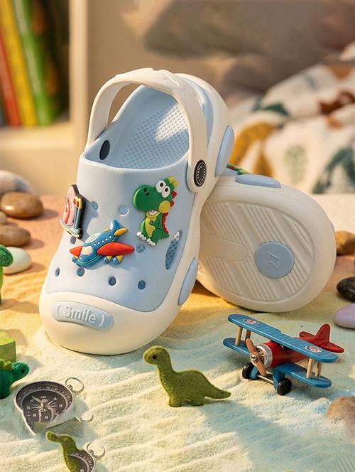 kids colourblocked back strap clogs - 22572561 - Very Small Image - 1