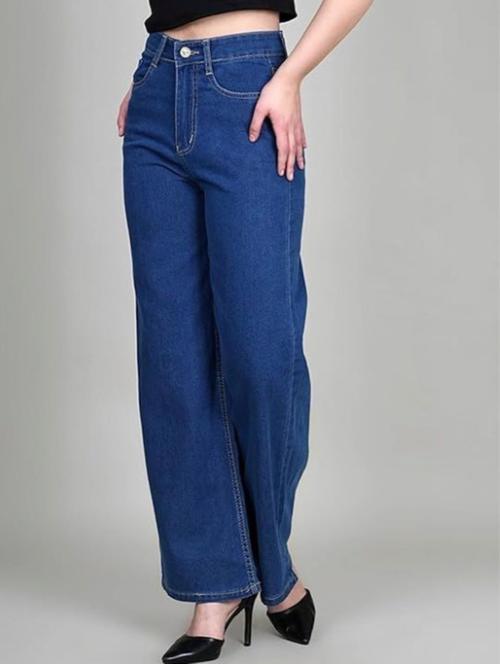 women solid mid rise straight jeans - 22572987 - Very Small Image - 1