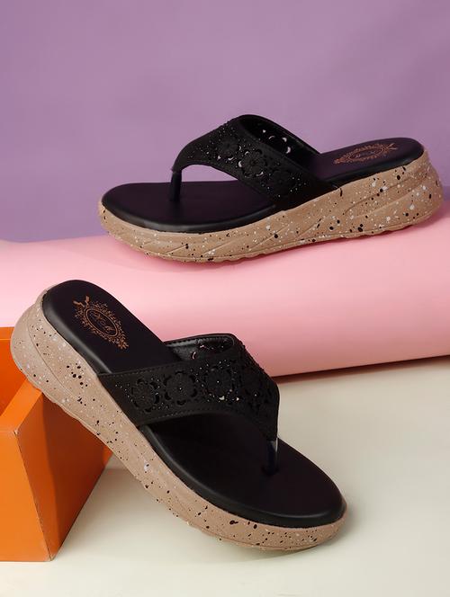 women cutwork toe separator wedges - 22578565 - Very Small Image - 1