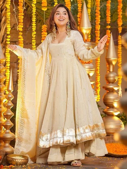 Women Embroidered Long Sleeves Kurta Palazzo Set With Dupatta - 22580055 - Very Small Image - 1