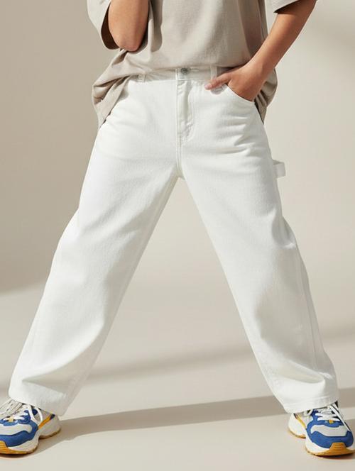 boys solid mid rise straight jeans - 22589832 - Very Small Image - 1