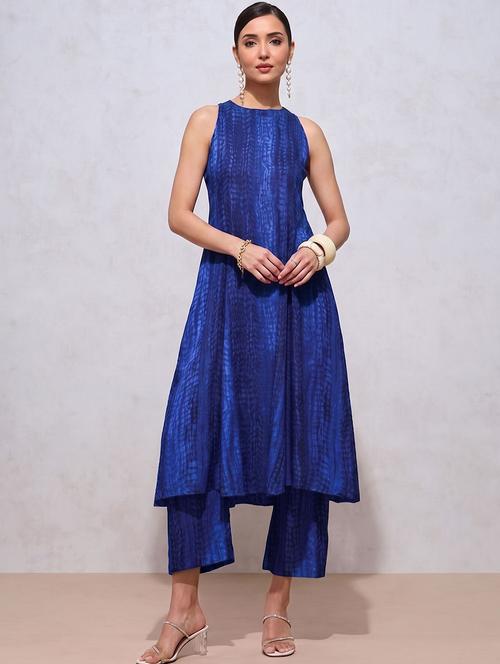 women printed sleeveless kurta pant set - 22595918 - Very Small Image - 1