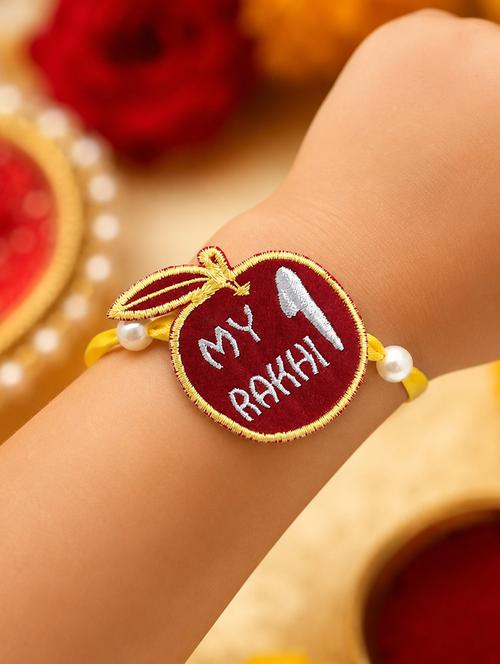 the magic wand apple applique my first rakhi - 22598282 - Very Small Image - 1
