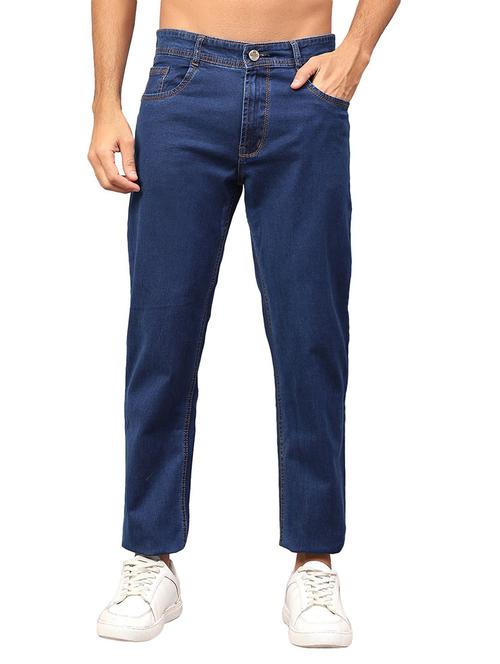 men plain mid rise full length slim fit jeans - 22658048 - Very Small Image - 1