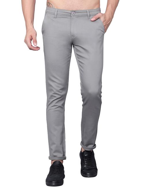 men solid mid rise chinos casual trouser - 22658211 - Very Small Image - 1