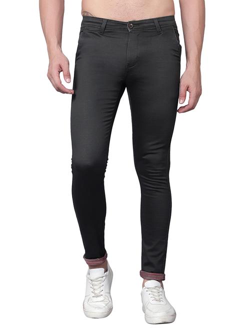 men solid mid rise chinos casual trouser - 22658212 - Very Small Image - 1