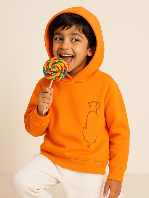 Boys Embroidered Long Sleeves Hooded Sweatshirt - 22724093 - Very Small Image - 1